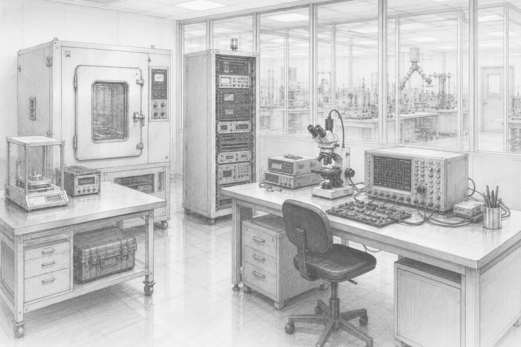 Laboratoria, cleanroomy, strefy testowe i R&D