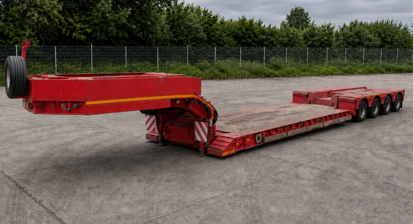 Niskopodwoziowa naczepa transportowa