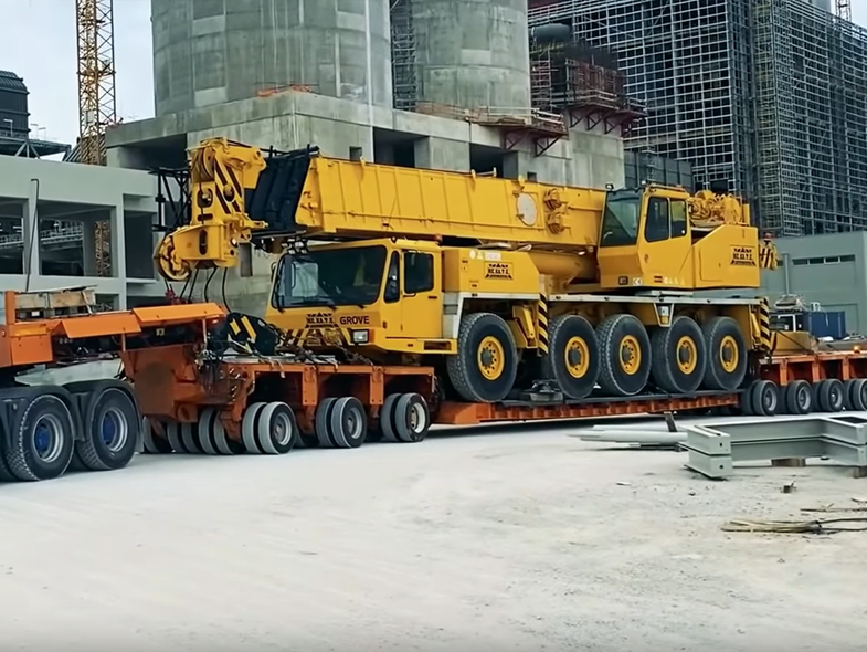 Transport ponadnormatywny maszyn budowlanych i drogowych