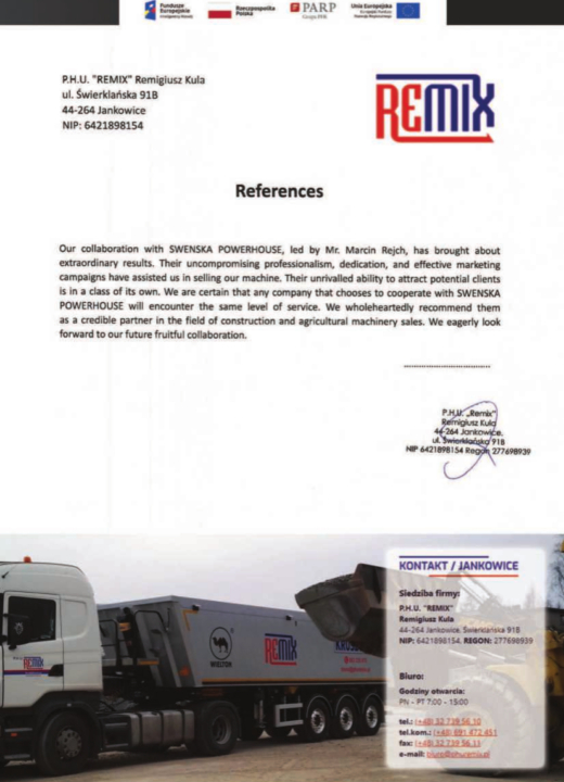 Referencja SWENSKA 06