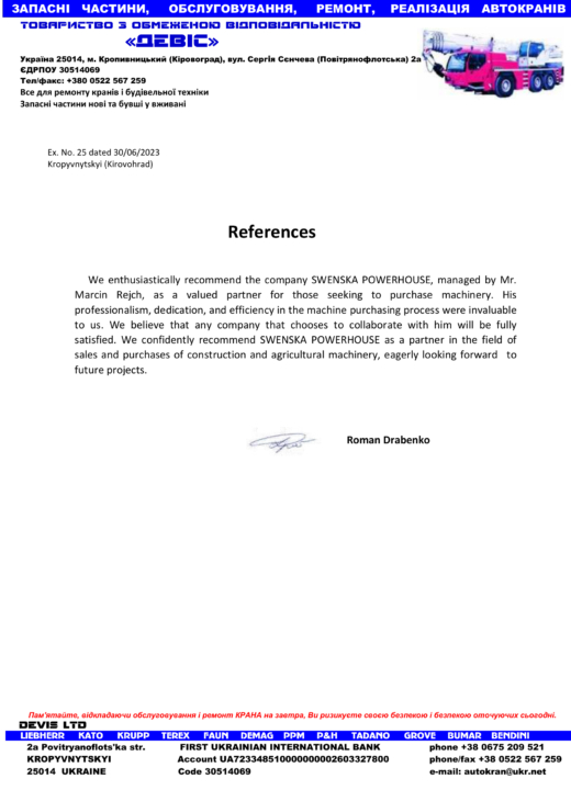 Referencja SWENSKA 19