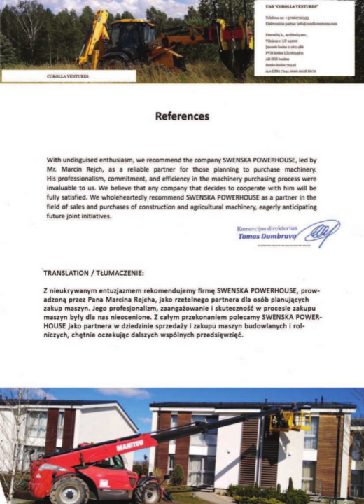 Referencja SWENSKA 24