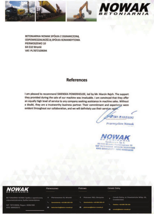 Referencja SWENSKA 48