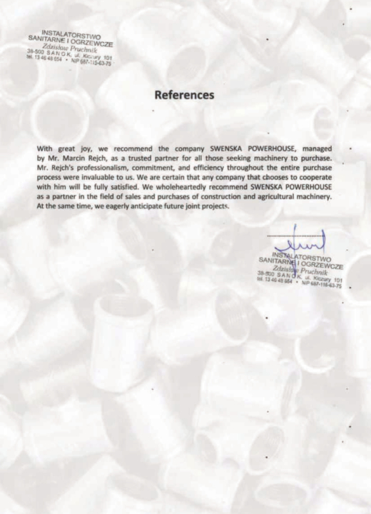 Referencja SWENSKA 56