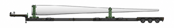 Wind turbine blade trailer